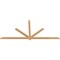 Ekena Millwork Kennewick Timber Gable Bracket, Western Red Cedar, 108"W x 49"H x 1 1/2"D x 3 1/2"F, 11/12 Pitch GBW108X49X0204KEN00SWR - alternate 5